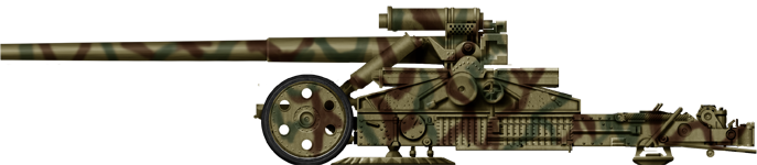 Author's rendition of the 17 cm Kanone 18