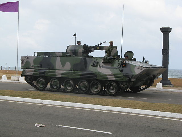 A photo of the extended version of the Type 89/90 in Sri Lanka