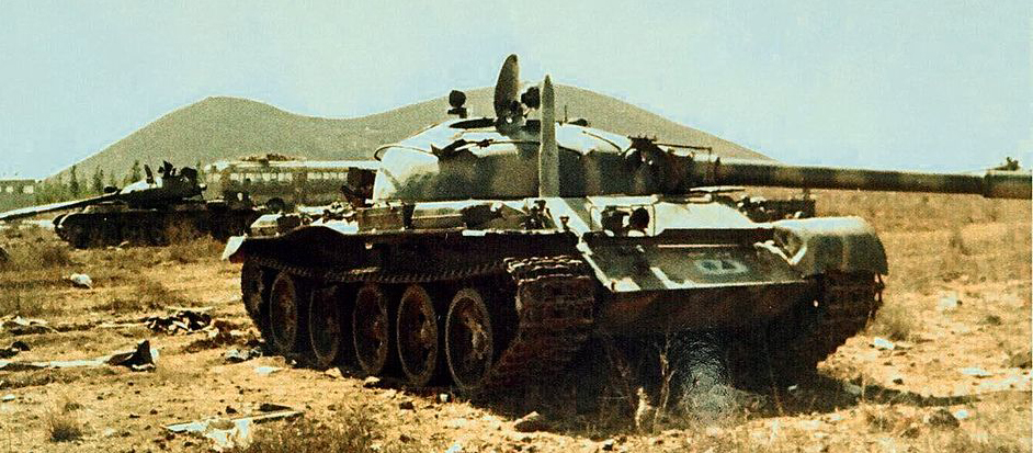 Abandoned Syrian T-62 in the valley of tears, 1973