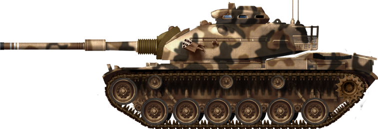M60A1 with desert camouflage