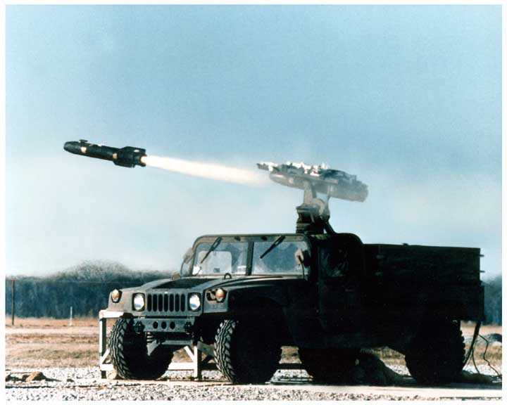 HMMWV firing AGM 114 Hellfire