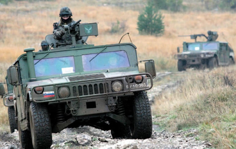 Slovenian Humvees