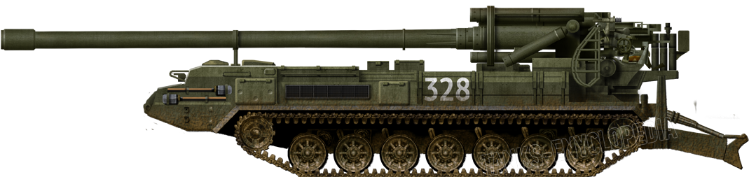 Russian 2S7 in the 1990s