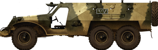 Two-tone camouflaged BTR-152K