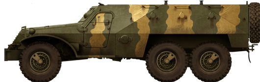 Two-tone camouflaged BTR-152K