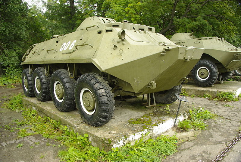 Old BTR-60 at Yuzhno Sakhalinsk