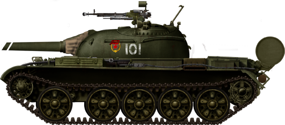 T-54A of a Red Guards unit, 1955