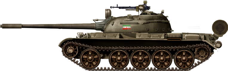 Iranian T55, 1980s
