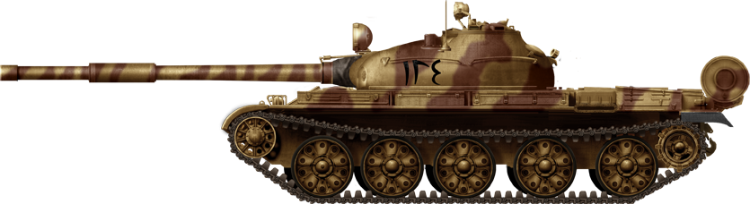 Egyptian T-62 model 1962 in 1973 Yom Kippur war.