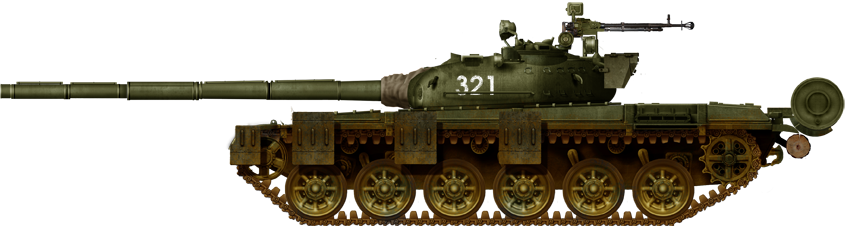 T-72 early side skirts