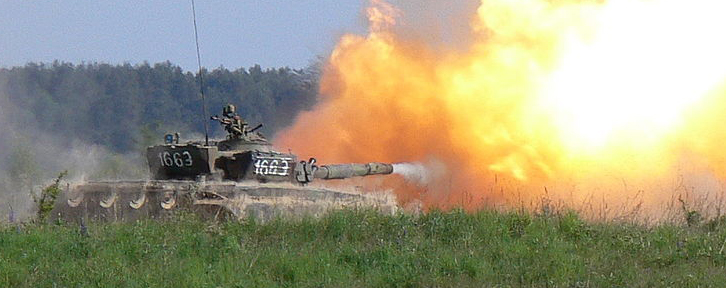 Polish T72M firing