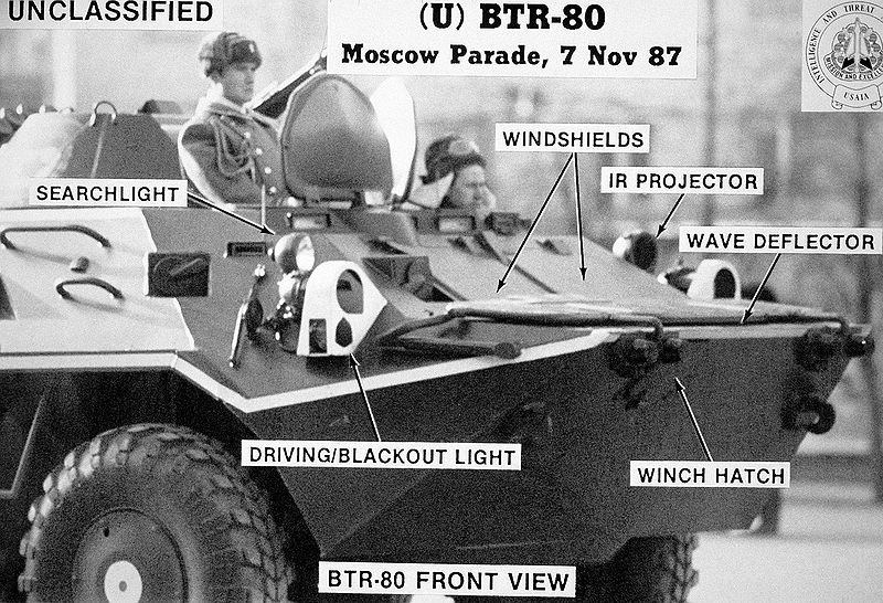 Front view close BTR-80 1987