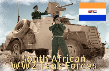 SADF WW2 armored cars and tanks