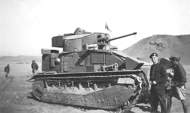 Tropicalized Vickers Medium Mark II Tank in Egypt, 1936