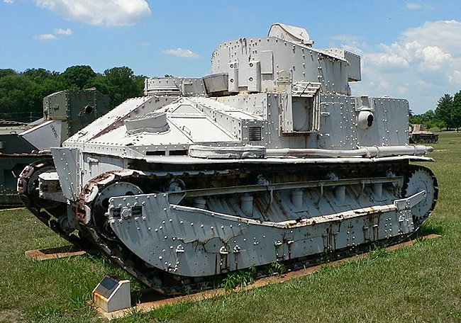 A Vickers Medium Mk.IIA Tank preserved in America