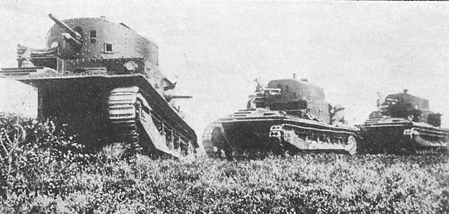 Troop of Vickers Medium Mark II Tank 