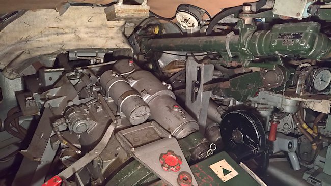 The main gun inside a Chieftain Tank Mk2/3