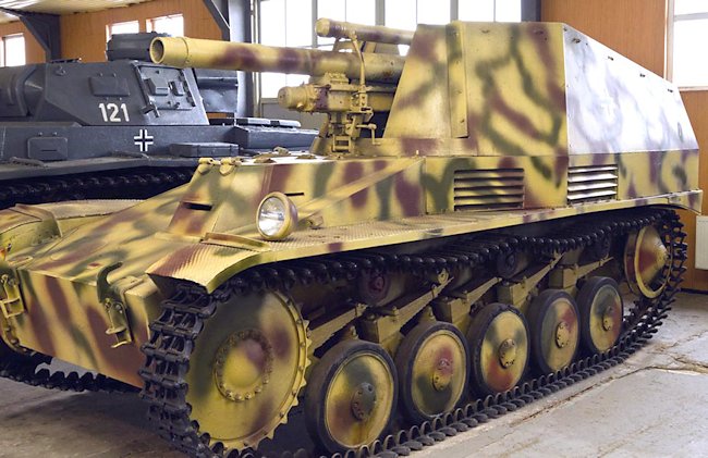 Wespe SPG at the Russian Tank Museum in Kubinka, Russia