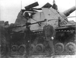 This Brummbar was reportedly hit by an ISU-152