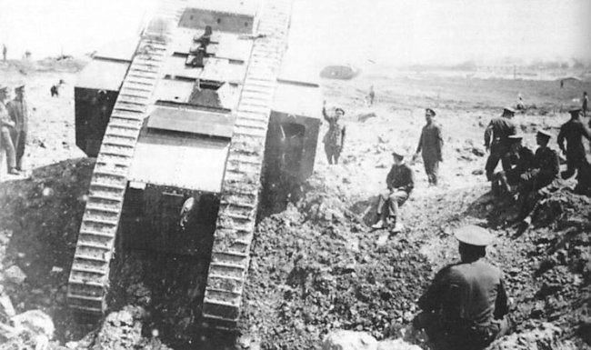 WW1 Mark III Male tank used for training at Bovington.