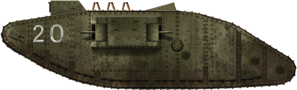 The Female Mark III tanks were also used as training tanks.