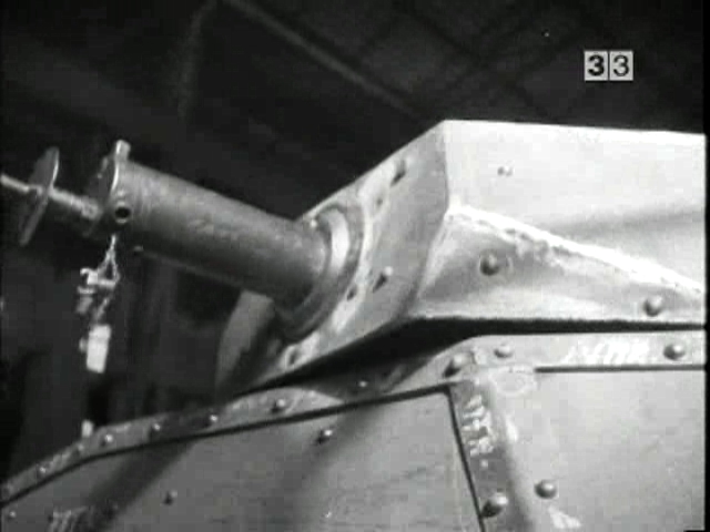 A UNL-35 being prepared at the factory. It appears to have a water-cooled MG08 installed in the turret.