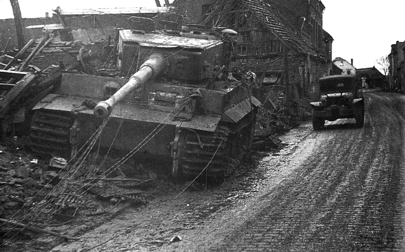 Tiger knocked-out in 1945
