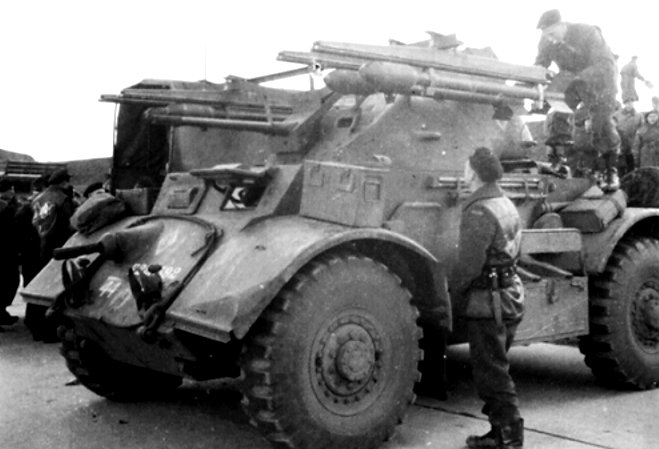 Canadian Staghound Armoured Car Rocket Launcher