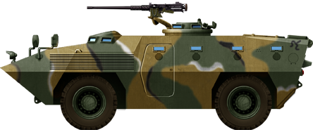 Illustration of the KM900 APC, 1980s