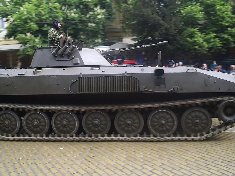 BMP-23 during a parade