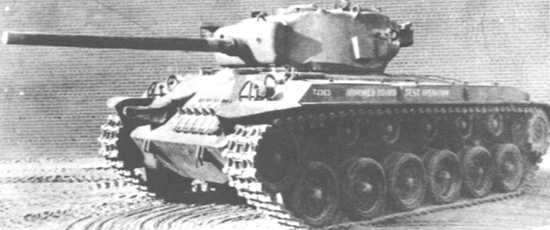 T23E3 torsion bar suspension prototype - Credits: Pershing, A History of the American T20 Medium Tank Series
