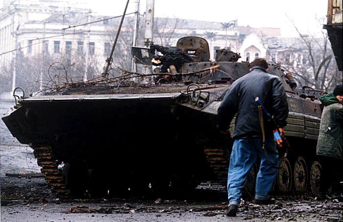 Destroyed BMP-2 in Chechnya, 2014
