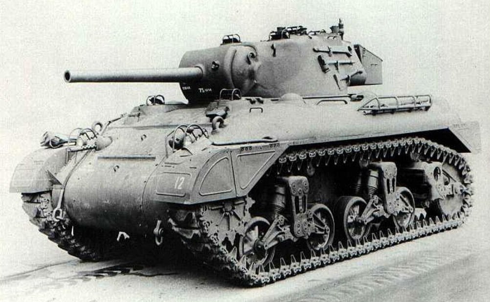 M7 (T7E5) armed with the 75mm Gun M3. It also has the less extensive side-skirts.