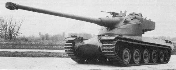 AMX_50_battle_tank_with_a_120_mm_gun_and_a_lovered_hull