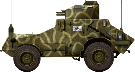 A camouflaged Panhard 175 TOE of the 3rd BCA (Bataillon de Chasseurs d'Afrique) 