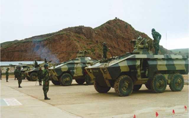 Bolivian EE-11 IFV with a 20 mm (0.79 in) autocannonv