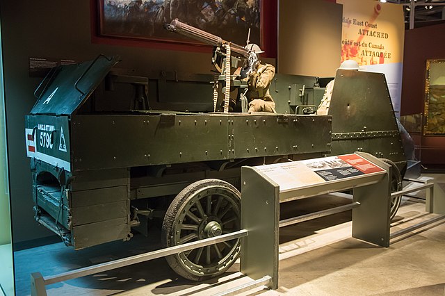 Armoured Machine Gun Carrier Autocar at the Canadian war Museum