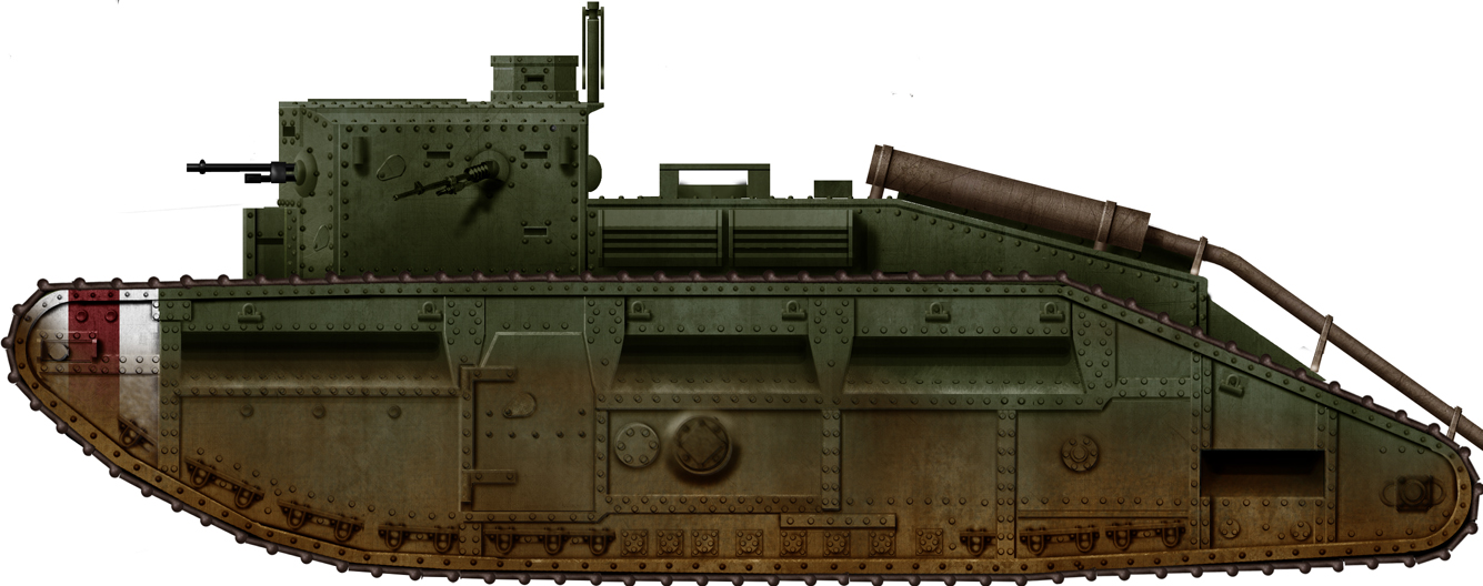 thumbnail image 2 of 1/56 Scale 28mm British Medium C-1 WW1 Tank – 3D Printed Model Kit 2 of 6