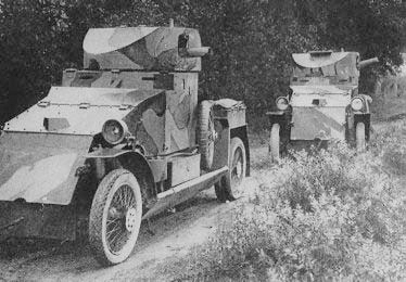 Camouflaged Lanchesters in patrol