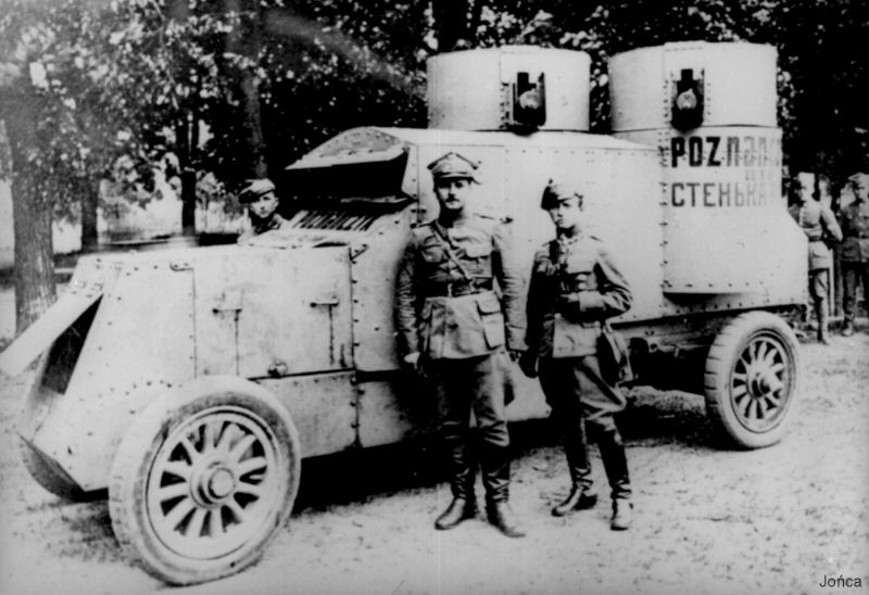 Catpured Austin-Putilovets «Poznańczyk» near Bobruysk, Poland, 1920.
