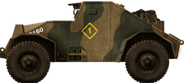 Camouflaged Dingo, 1943