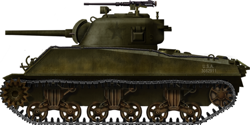 Sherman M4A3 late production, Nancy 1944