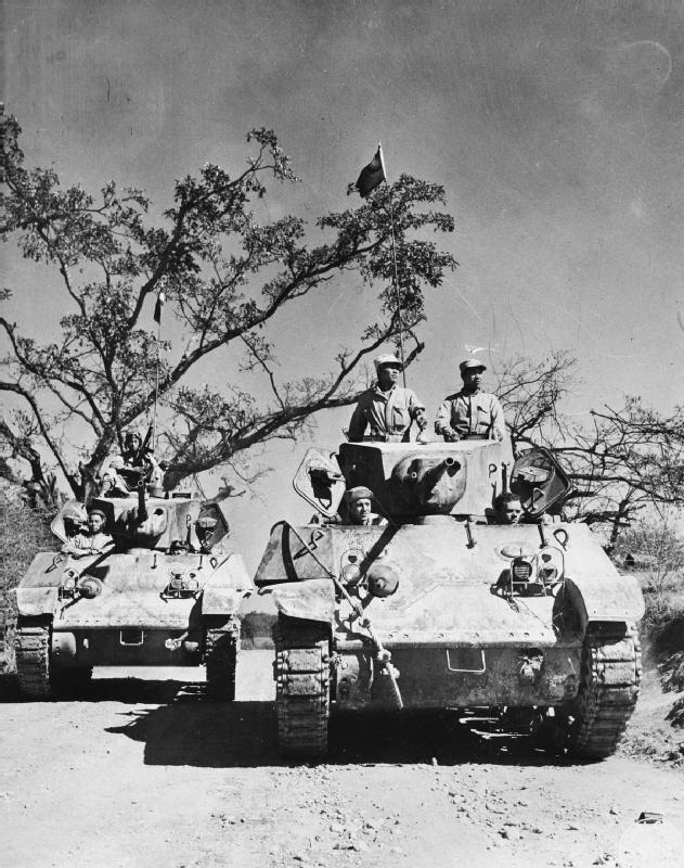 Chinese M3A3 Stuart on the road of Ledo, 1944.