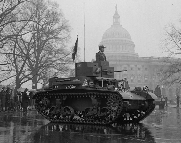 M2A3 light tank at the Army Day Parade in 1939.