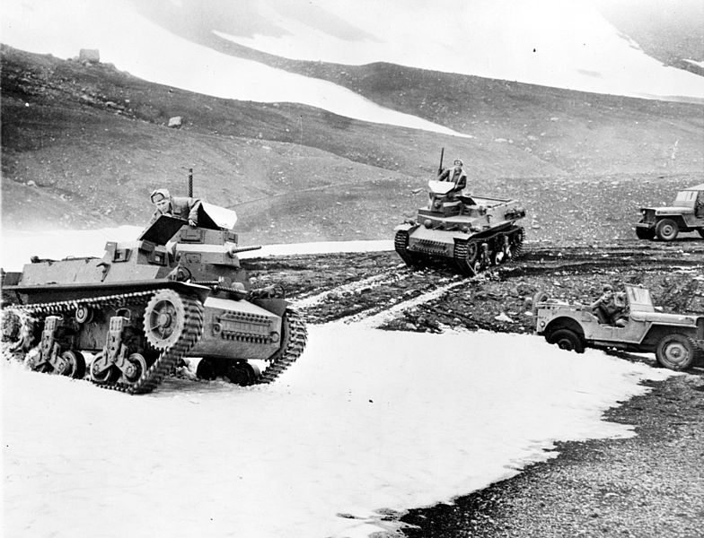 Marmon-Herrington CTLS in Alaska, 1942, some of the rare actions ever performed by these tanks for the USMC. 