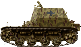 8cm Schwere Granatwerfer 34 auf Panzerspähwagen AMR(f).