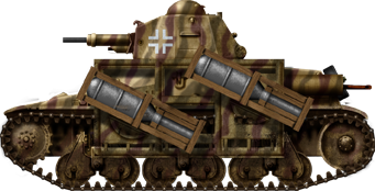 Panzerkampfwagen 35H(f) mit28/32cm Wurfrahmen