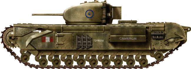 Reworked Churchill Mk.I in North Africa, fall 1942.