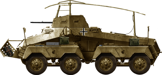 Sd.Kfz.232 of the Deutsche Afrika Korps