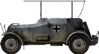 Sd.Kfz.14 command car, Balkans, March 1941